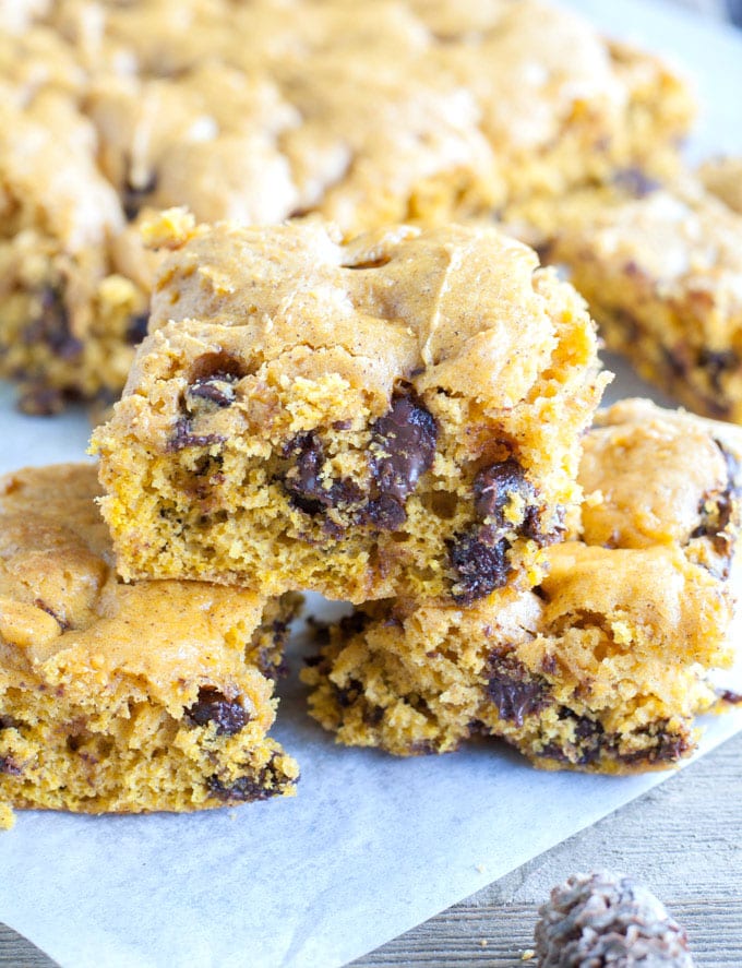 Pumpkin Chocolate Chip Bars