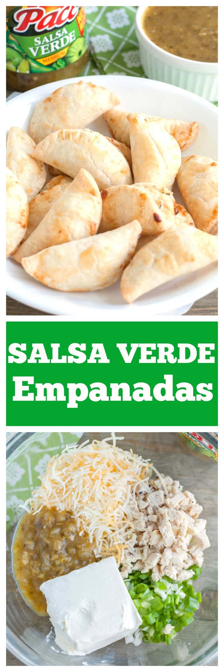 Salsa Verde Empanadas are an easy game time or party snack that everyone will love. |appetizer|empanadas| game food| Party food #ad #MakeGameTimeSaucy @walmart