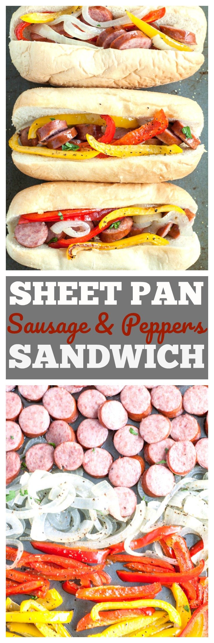sheet pan sausage and pepper sandwiches PIN