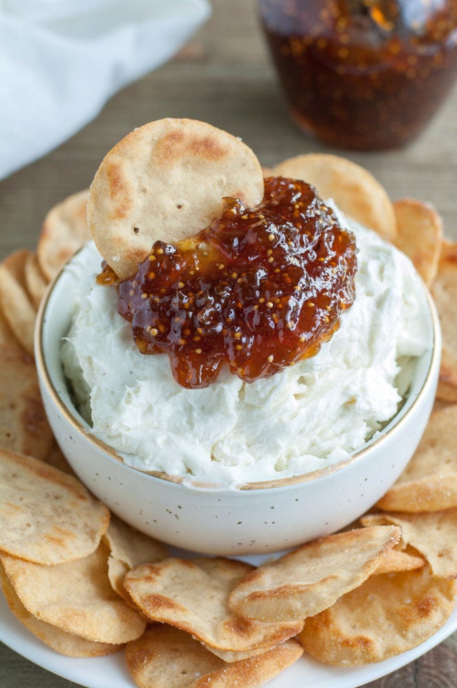Honey and Cinnamon Whipped Goat Cheese Dip