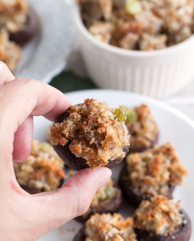 stuffed mushroom appetizer