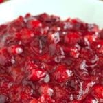 cranberry dip in a bowl