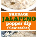Sausage dip in a bowl.