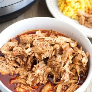 Shredded BBQ in bowl.