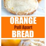 Pull apart bread on plate.