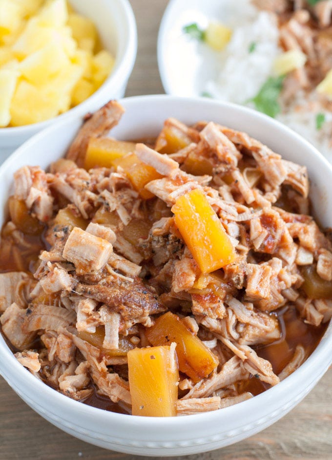 slow cooker pineapple pork