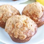 Banana Bread Muffins on a plate