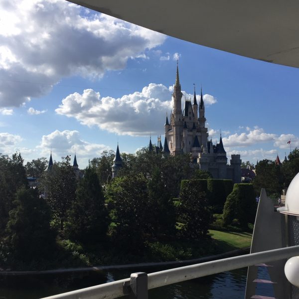 A view Disney castle.