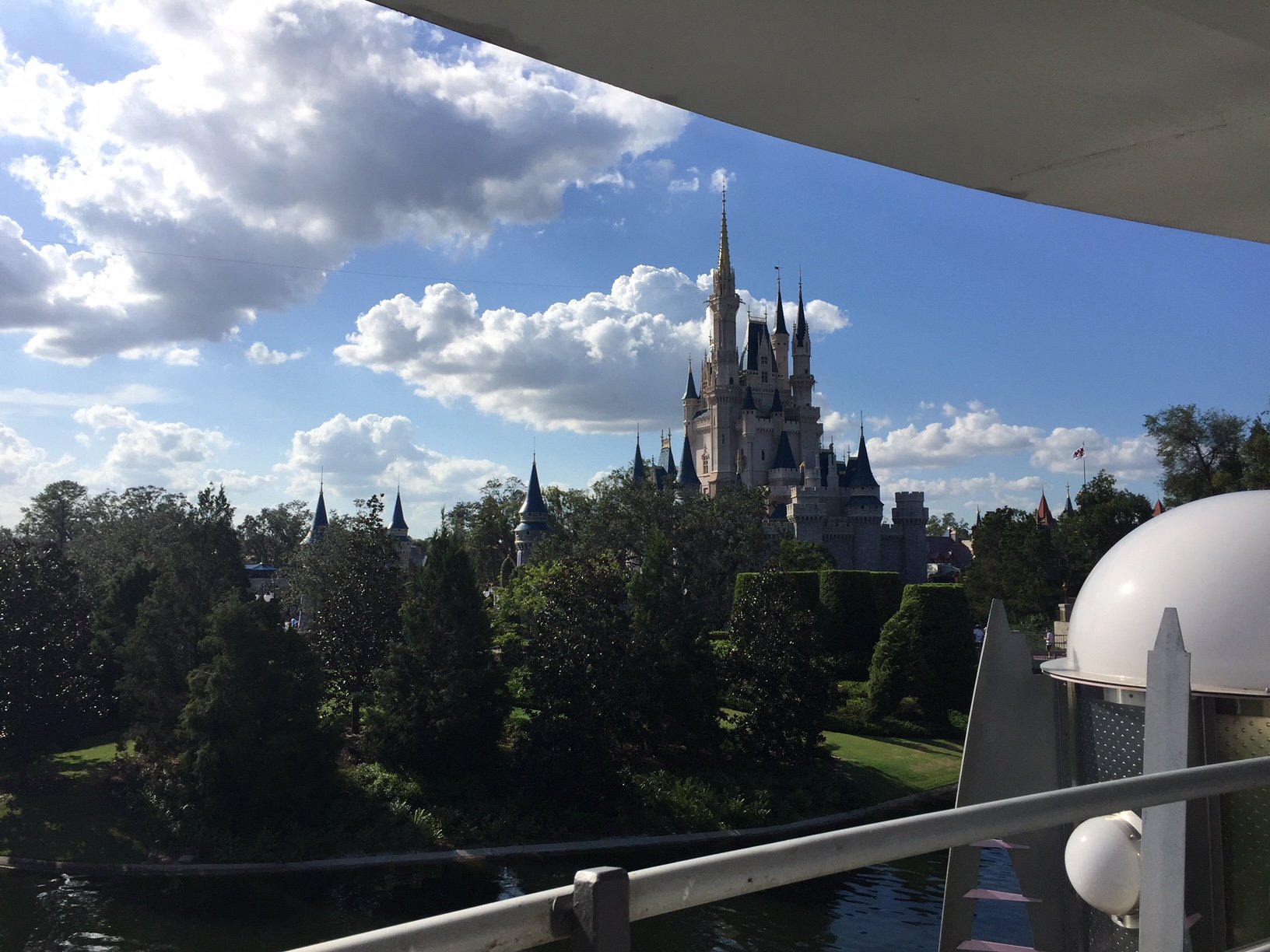 A view Disney castle. 