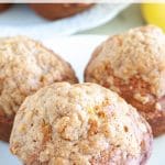 Muffins on a plate.