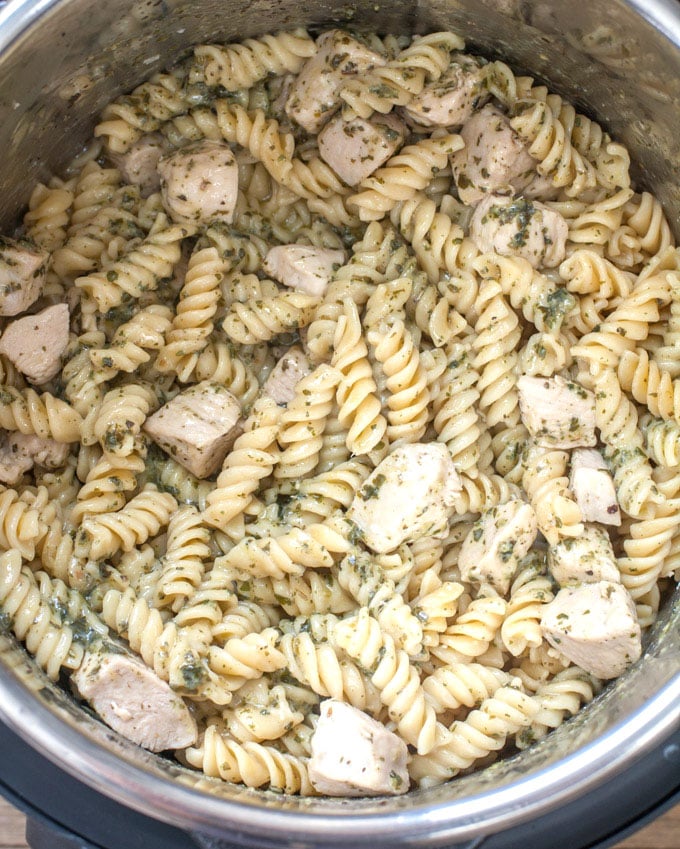 Chicken Pesto pasta in the Instant Pot