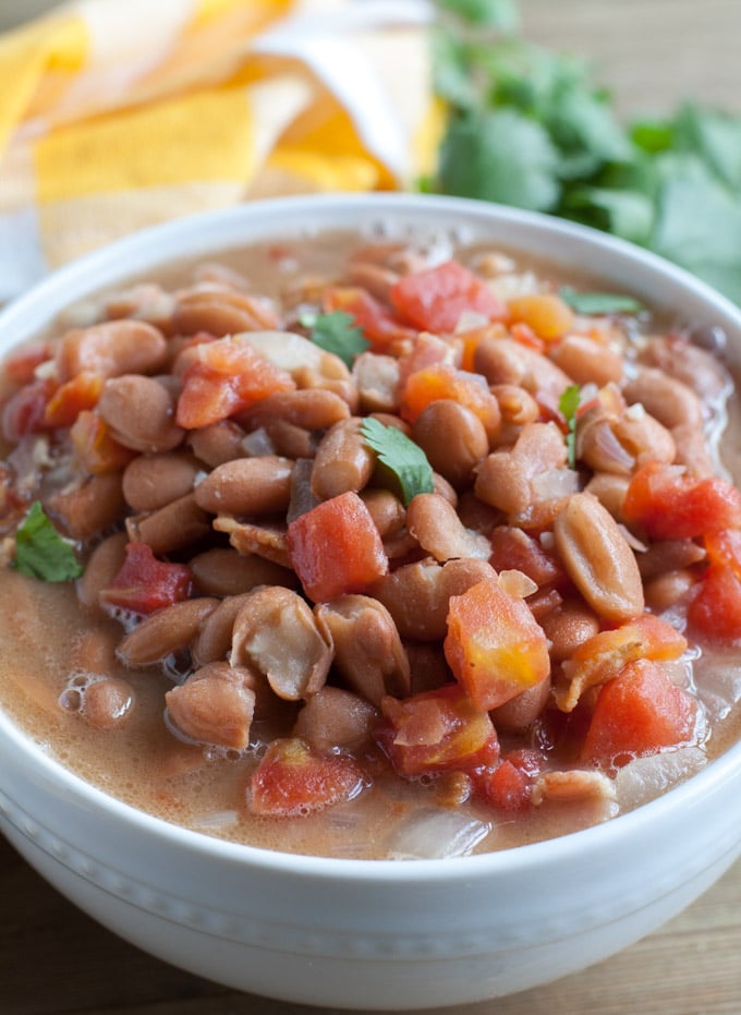 Charro Beans in a bowl