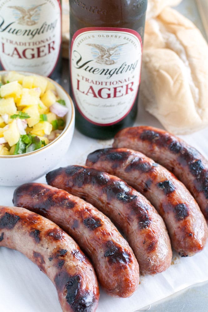 grilled bratwurst