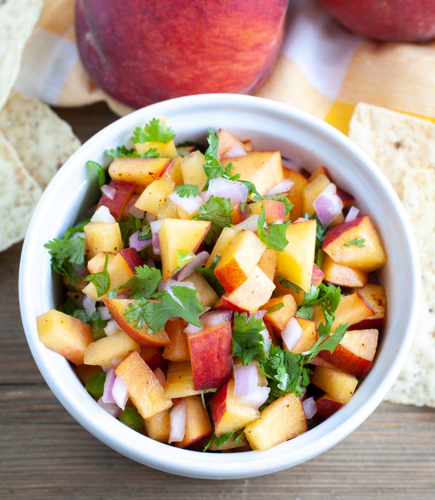 easy peach salsa