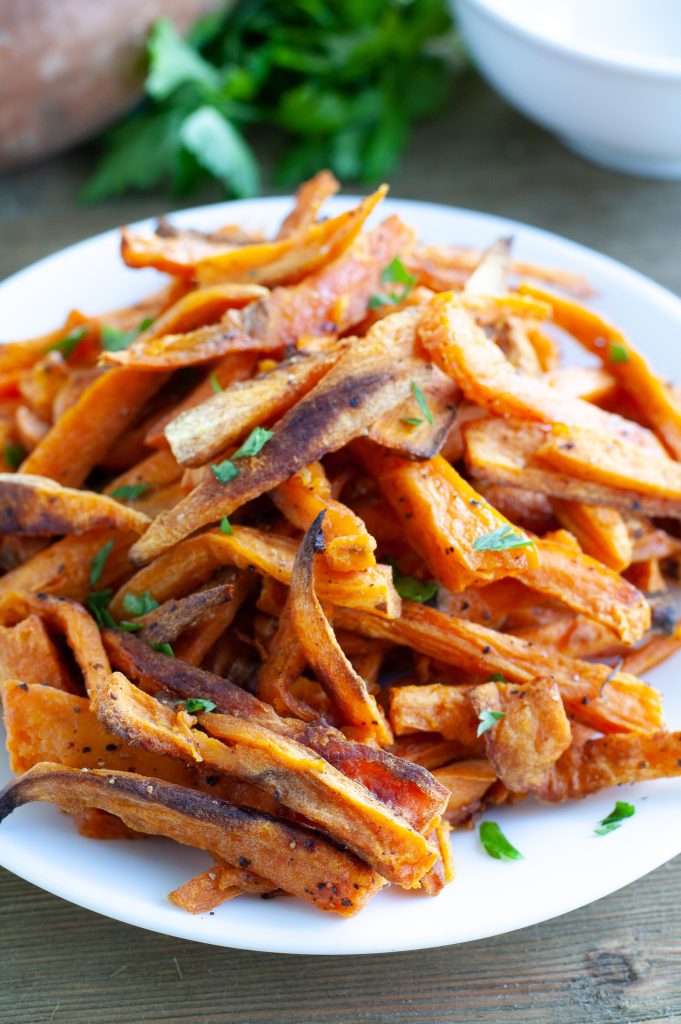 Plate of sweet potato fries Sweet Potato Fries