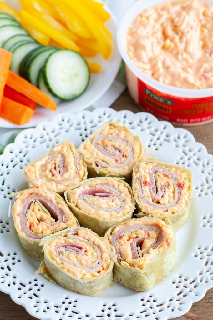 pimiento cheese ham pinwheel