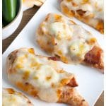 Grilled Chicken with melted cheese and bacon