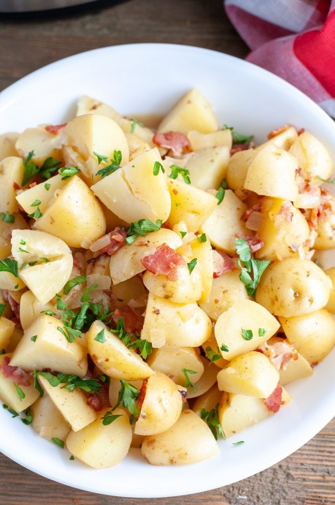 German Potato Salad in a bowl