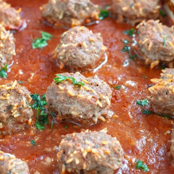 Meatballs in sauce.