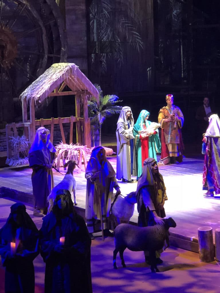 Christmas show nativity scene