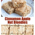 Blondie squares on a plate.