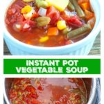 Bowl of vegetable soup.