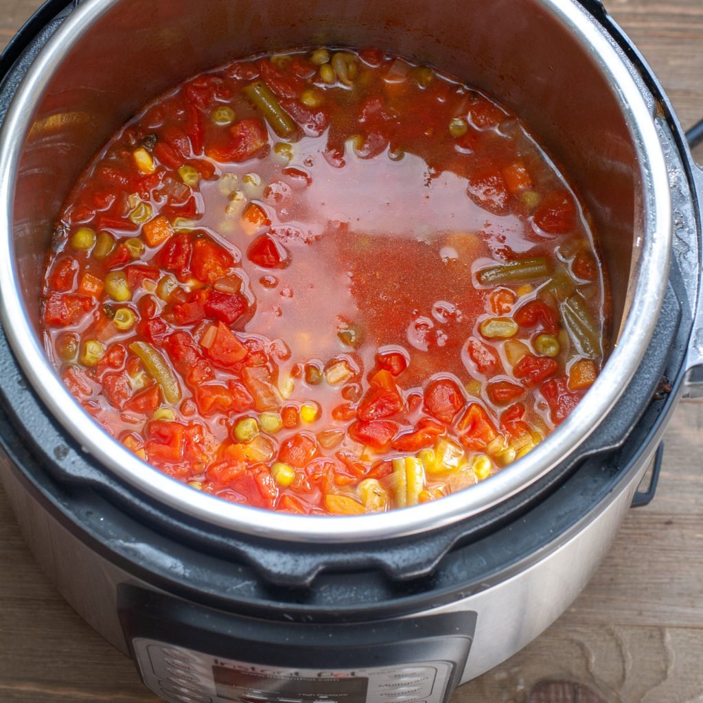 vegetable soup in instant pot