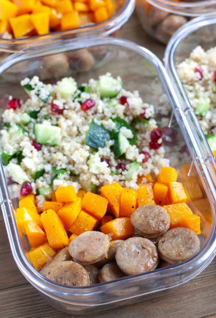 Chicken Sausage Meal Prep bowl