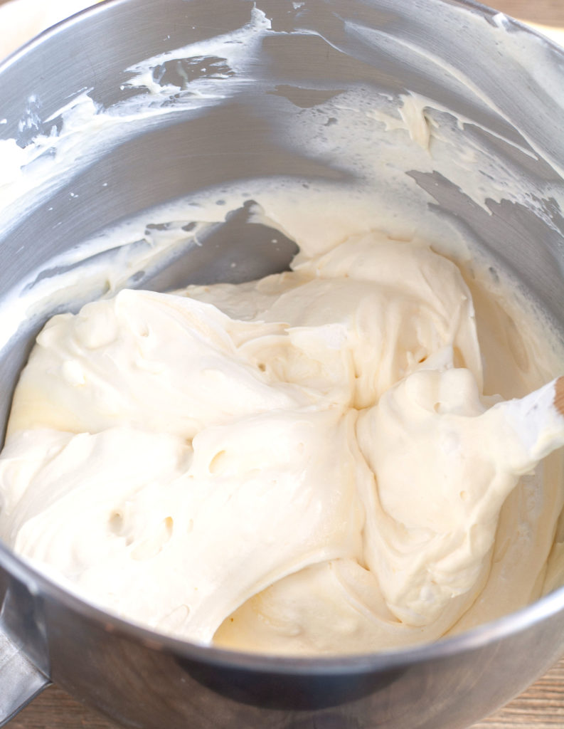 Ingredients for banana pudding dip in mixing bowl