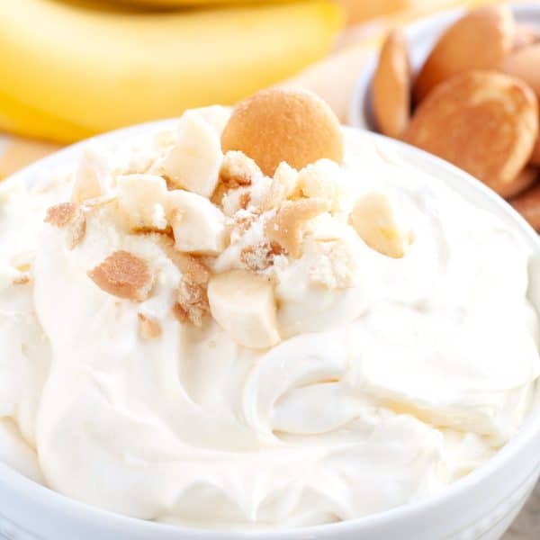 Bowl of banana dip.