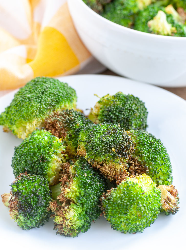 Roasted Broccoli on a plate