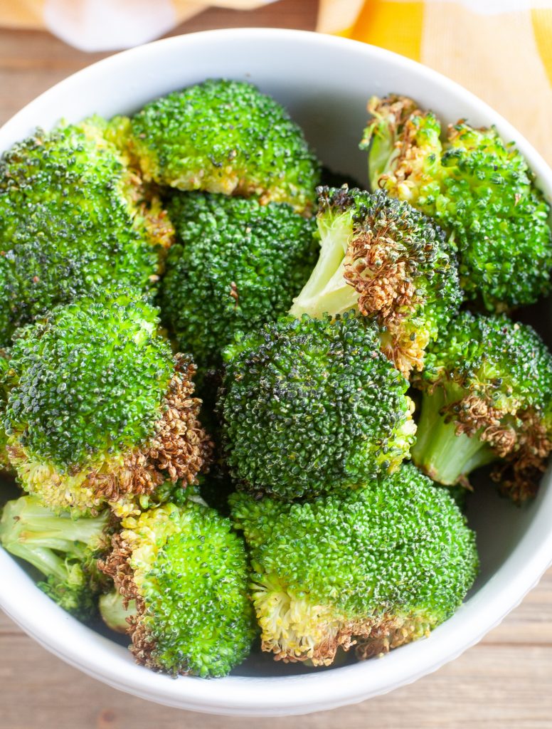 Roasted Broccoli in a bowl