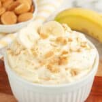 Bowl of banana pudding dip.