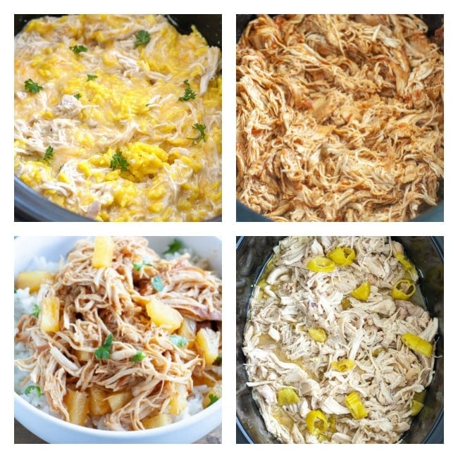 4 pictures of slow cooker chicken recipes