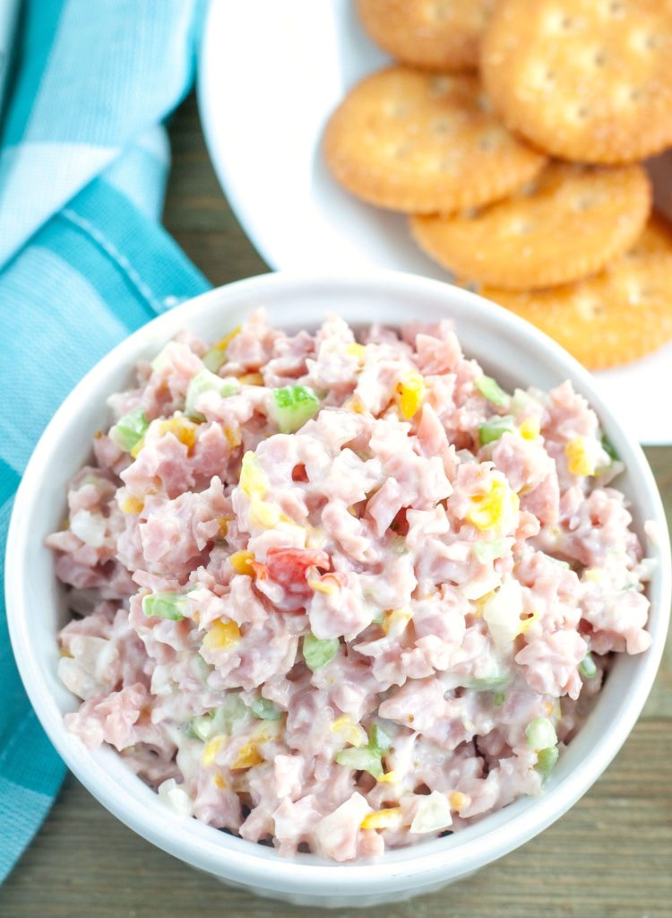 ham salad in a bowl