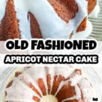 Bundt cake with icing.