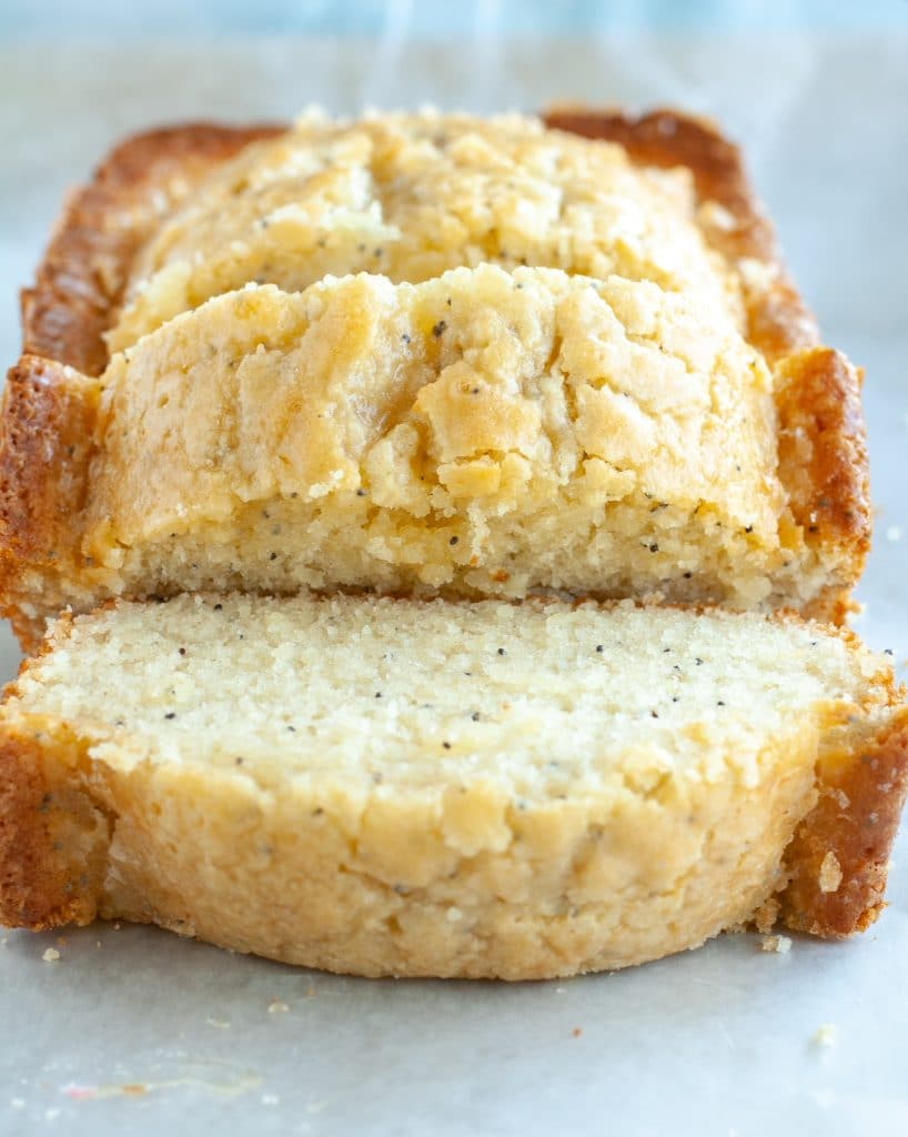 Sliced loaf cake