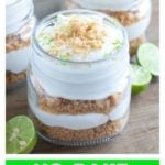 Jars with trifle dessert.
