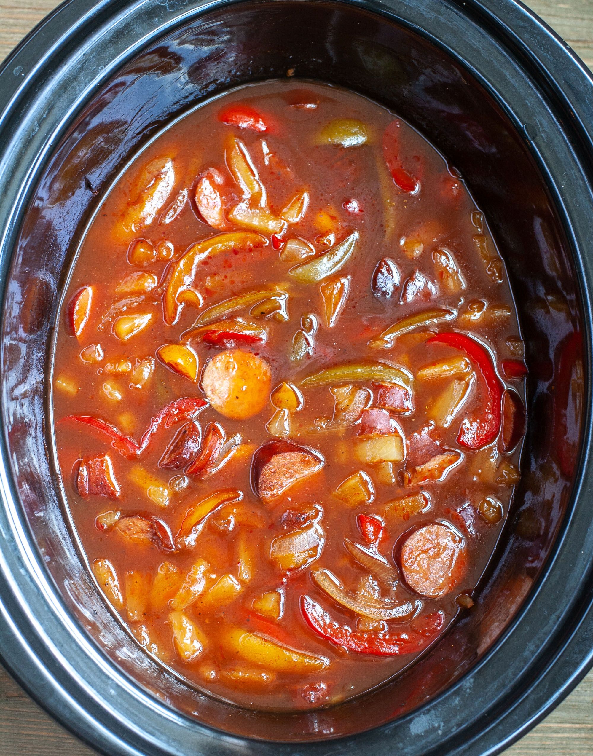 Sweet and Sour Kielbasa in Crock Pot Food Lovin Family