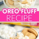 Bowl of Oreo cookie fluff.