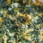 Spinach Casserole in a dish