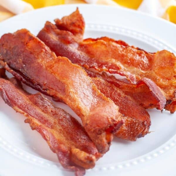 Plate of bacon.