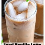 iced latte pin for pinterest