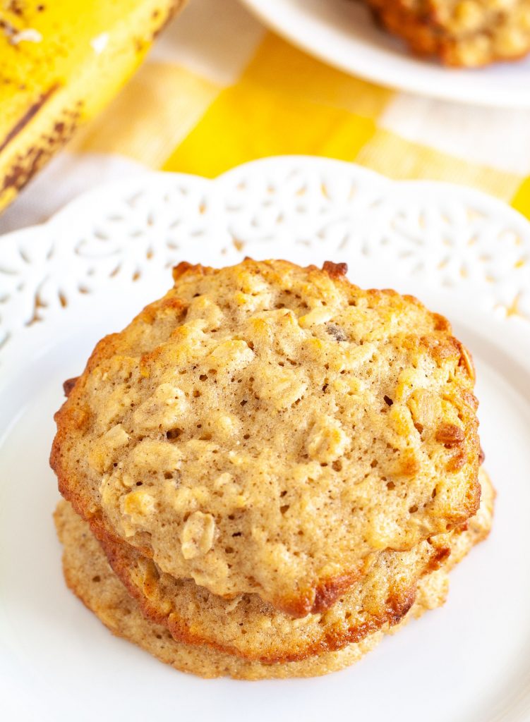 Cookies stacked on a plate 