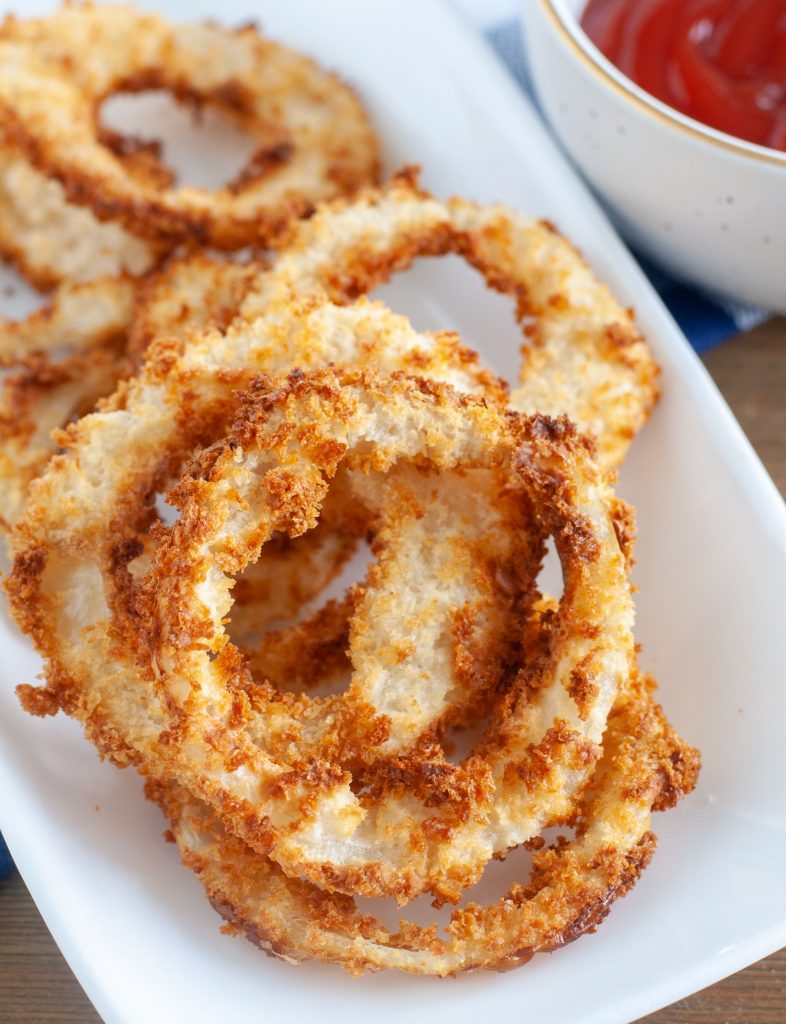 Onion Rings On A Plate