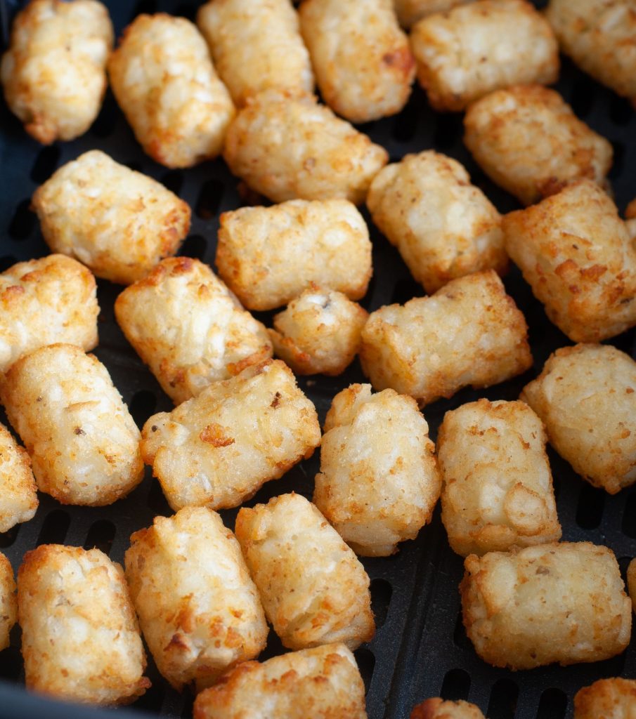 Tots in air fryer basket