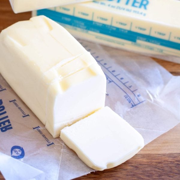 stick of butter on wrapper