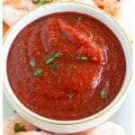 cocktail sauce in bowl