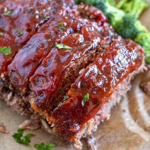 meatloaf with broccoli