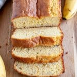 Loaf of bread cut in slices.